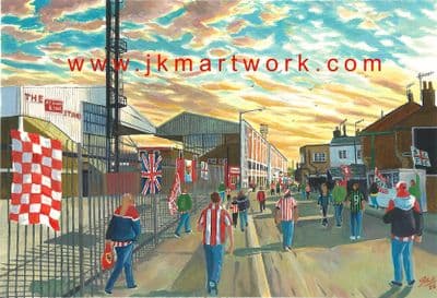 victoria ground GTM  Print A3 Size