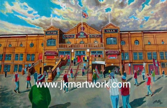 VILLA PARK old trinity road  Print A3 Size