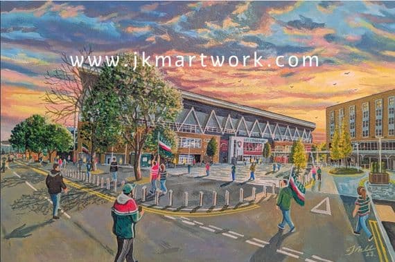 Welford road going the match a3 size print
