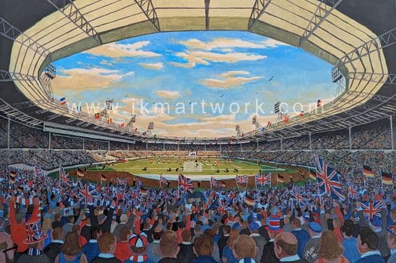 Wembley 1966 world cup final  Print A3 Size