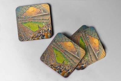 white hart lane Coaster set of four