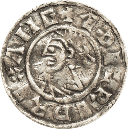 -978-1016 Aethelred II Silver Penny Last Small Cross Type
