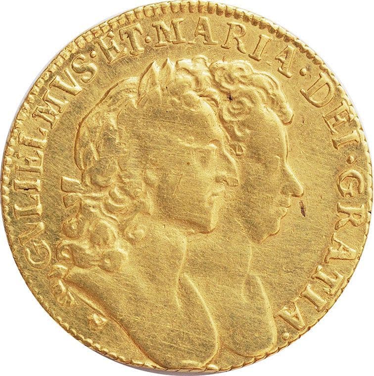 1692 William and Mary Gold Guinea