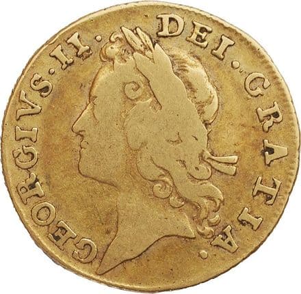 1734 George II Gold Guinea