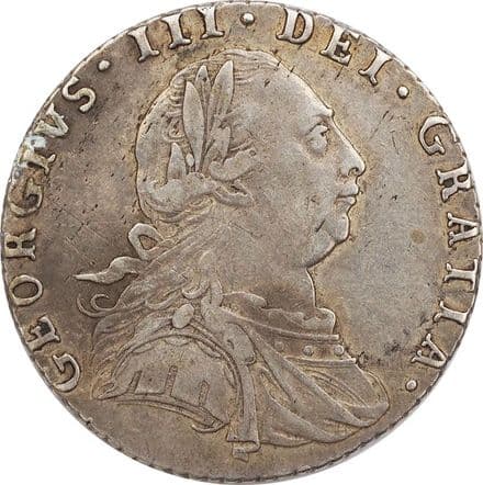 1787 George III Silver Sixpence