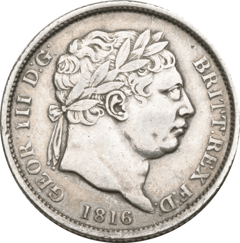 1816-1820 George III Silver Shilling