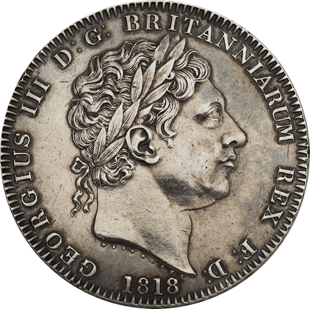 1818 George III Silver Crown