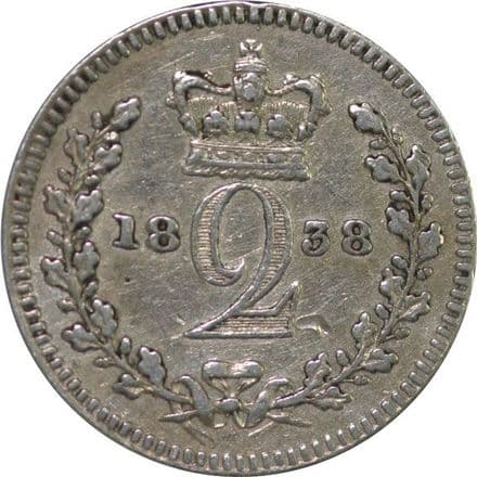1838 Victoria Silver Twopence