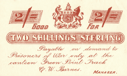 1899-1902 SA Prisoner 2 and 5 Shilling Banknotes