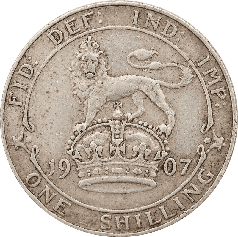 1902-1910 Edward VII Silver Shilling