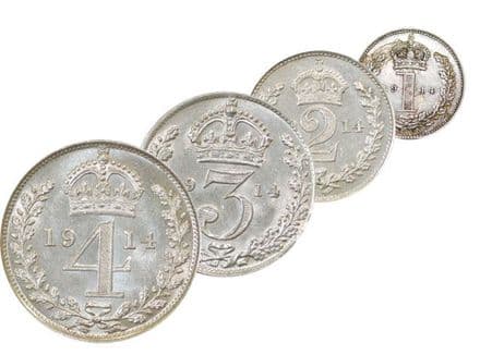 1911- 1919 George V Silver Maundy Sets