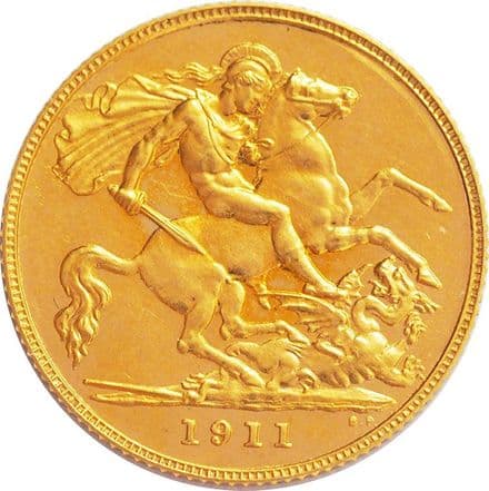 1911 George V Proof Half Sovereign
