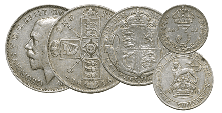 1916 Battle of Somme Silver Coin Set