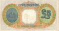 1936 George VI 5 Pound(£5) Banknote