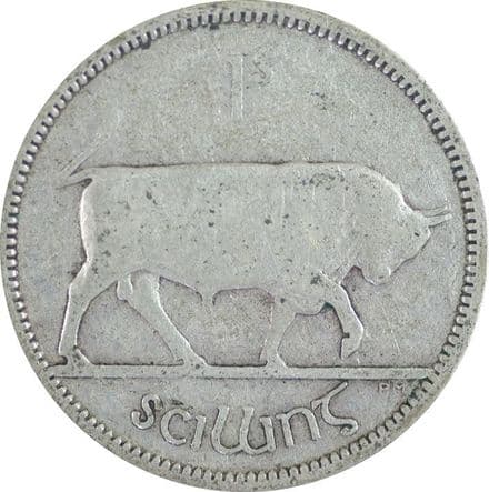 1937 Irish Silver Shilling