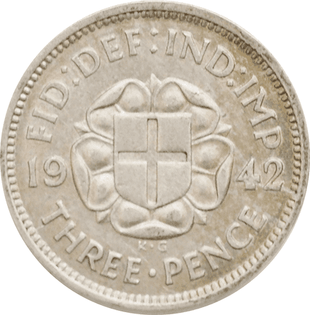 1942 Silver Threepence