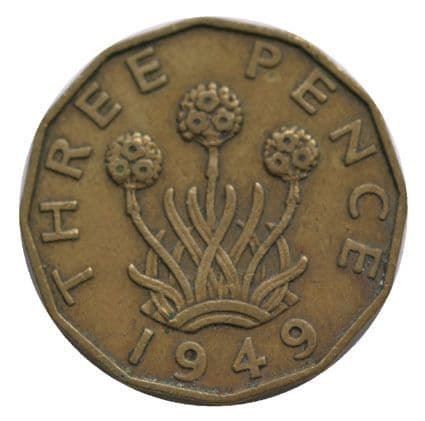 1949 George VI Brass Threepence