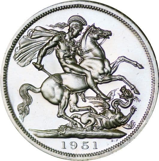 1951年 Festival of Britain 記念アンティーク 1951 Festival of Britain Coin – Beeches Vintage