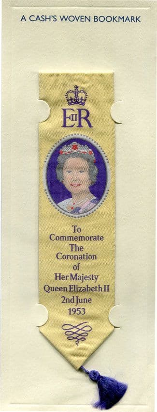 1953 Coronation Commemorative Cash Bookmark