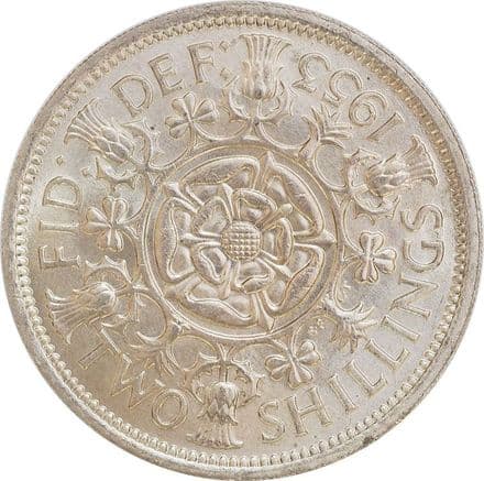 1953 Coronation Florin for Queen Elizabeth II