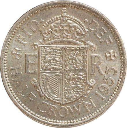 1953 Queen Elizabeth II Coronation Halfcrown