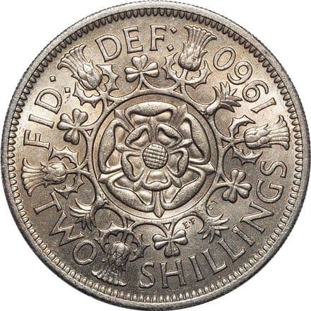 1960 Elizabeth Florin coin