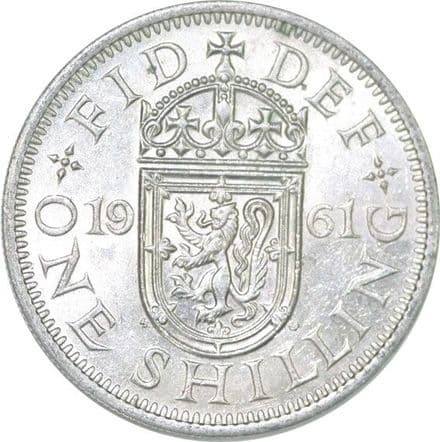 1961 Elizabeth II Scottish Shilling