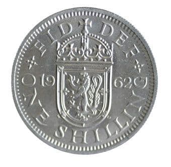 1962 Elizabeth II Scottish Shilling
