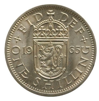 1965 Elizabeth II Scottish Shilling