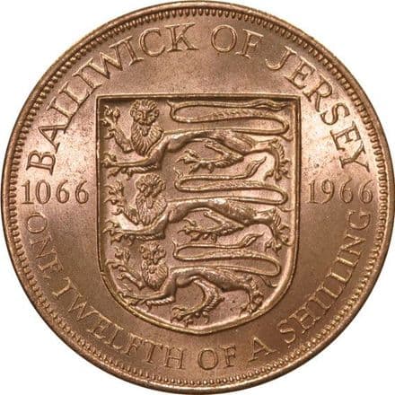 1966 Jersey One Twelfth of a Shilling