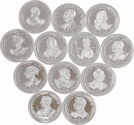 1993 Kings and Queens Silver Crown Coin Collection