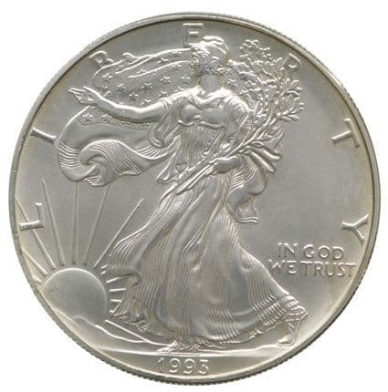 1993 Silver 1oz Bullion US Eagle
