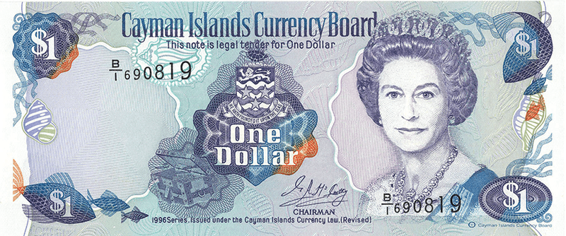 1996 Cayman Islands One Dollar($1) Banknote