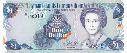 1996 Cayman Islands One Dollar($1) Banknote