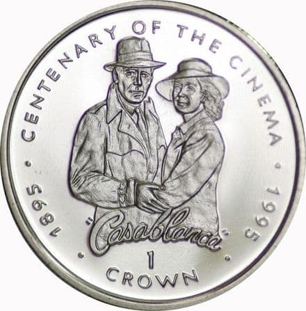 1996 Gibraltar Centenary od Cinema Crown Coin