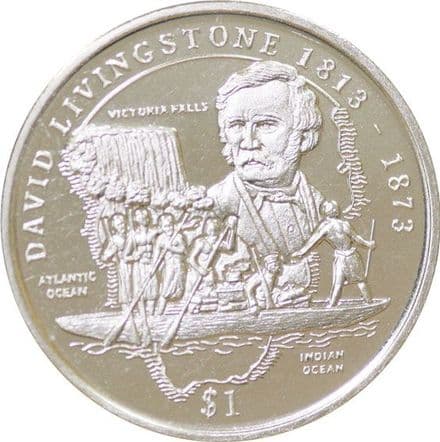 1998 Dr Livingstone $1 Dollar Coin
