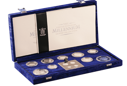 2000 Queen Elizabeth II 13 coin Millennium Silver Proof Set