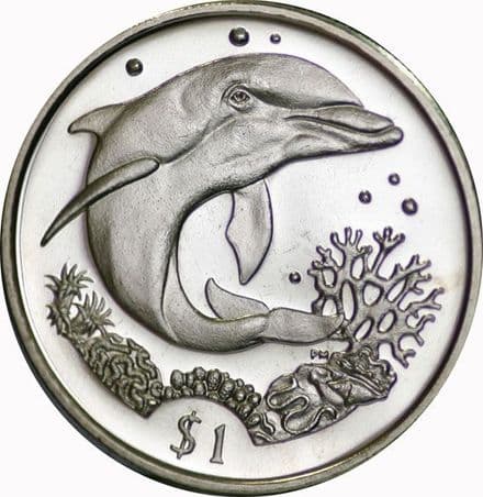 2004 BVI Dolphin $1 Dollar Coin