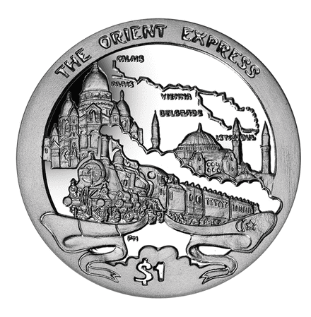 2013 British Virgin Islands Orient Express $1 Coin