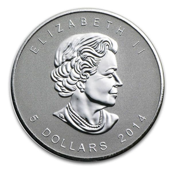 2014 Silver 1oz Silver Maple Leaf with Horse Privy Mark