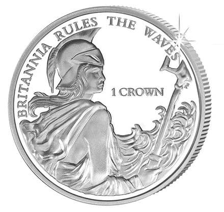 2015 Falkland Islands Queen Elizabeth II Silver Proof Crown Britannia