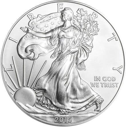 2015 Silver Bullion 1oz One Dollar Eagle