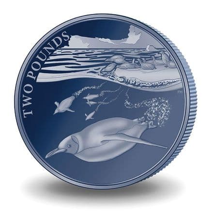 2016 B.A.T Titanium Blue Emperor Penguin £2 Coin