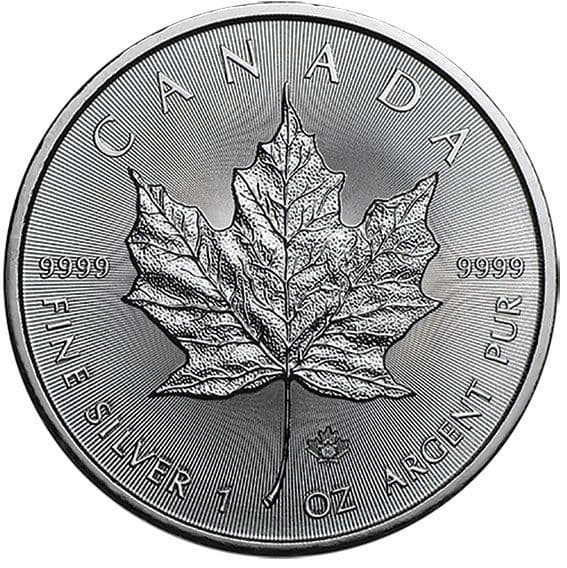 2016 Canadian Silver 1oz Maple Leaf Coin