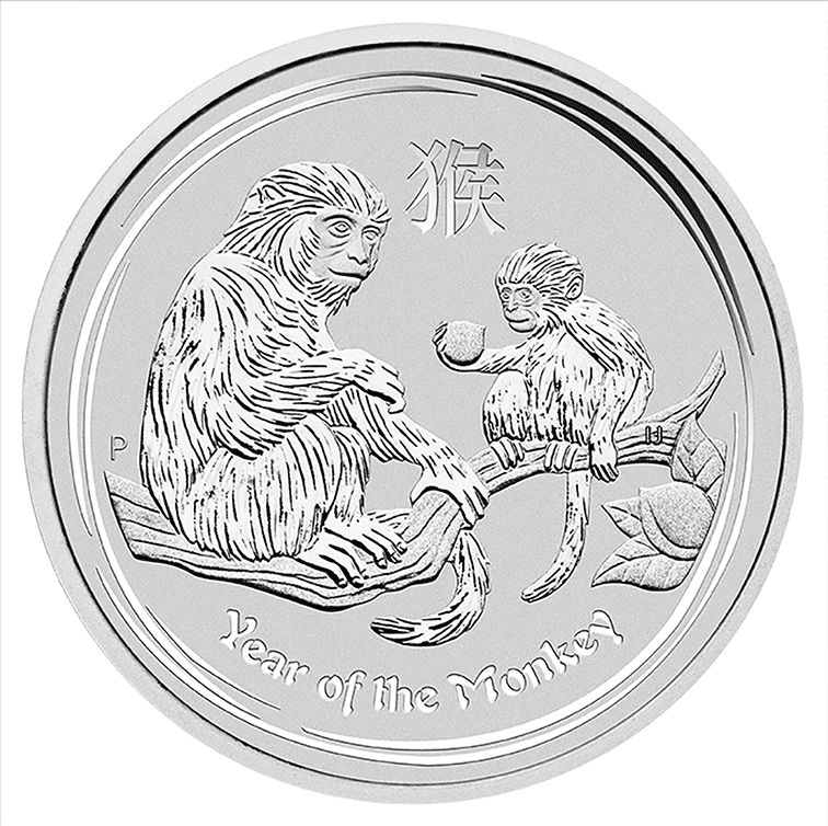 2016 Perth Mint Year of The Monkey Silver Coin