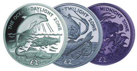 2016 South Georgia and South Sandwich Islands The Oceans Coins