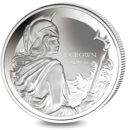 2017 1oz Falkland Islands Britanna Crown Reverse Proof