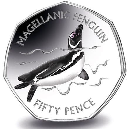 2017 Falkland Island Magellanic Penguin 50p Series
