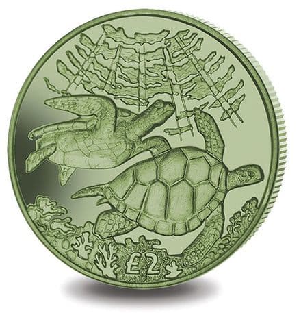 2017 Titanium Green Turtle from British Indian Ocean Territory