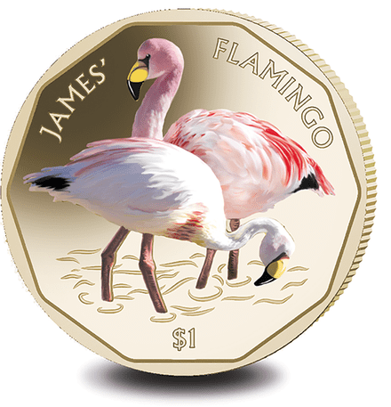 2019 BVI James $1 Flamingo
